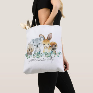 Australia Koala Kangaroo Tote Bag Eco Friendly