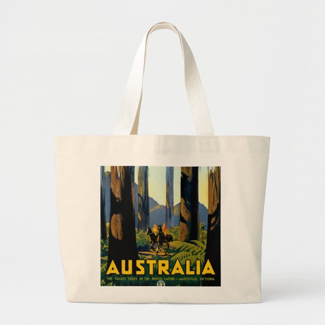 Australia Large Tote Bag (Front)