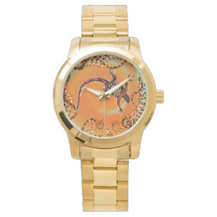 AUSTRALIA LIZARD ART WATCH