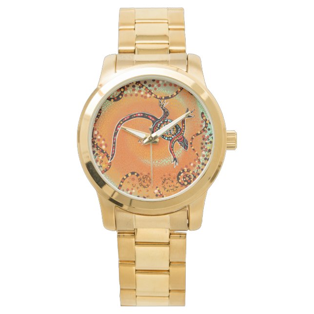 AUSTRALIA LIZARD ART       WATCH (Front)