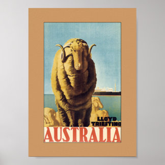 Australia - Lloyd Triestino (Border) Poster