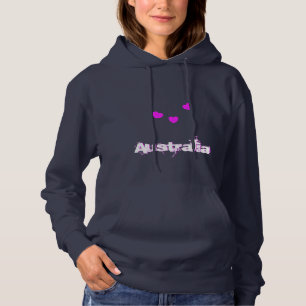 Australia Love Hearts Hoodie
