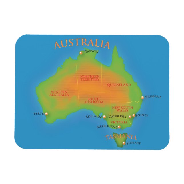 Australia Magnet (Horizontal)