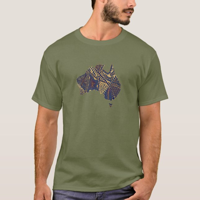 Australia Map Art Original T-Shirt (Front)