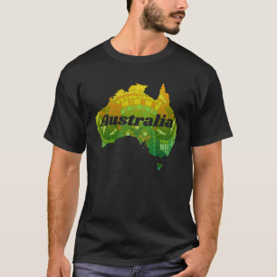 Australia Map Australia I Love Australia Souvenir T-Shirt