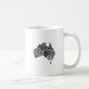 Australia Map Doodle Coffee Mug