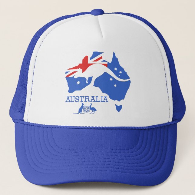 Australia Map Trucker Hat (Front)