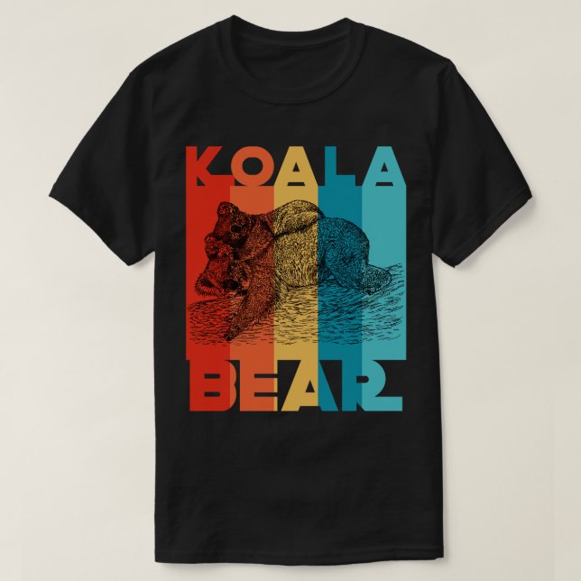 Australia Marsupial Animal Koala Bear T-Shirt (Design Front)