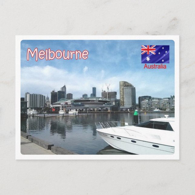 Australia - Melbourne - Harbour - Postcard (Front)