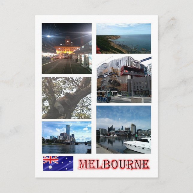 Australia - Melbourne - Mosaic - Postcard (Front)