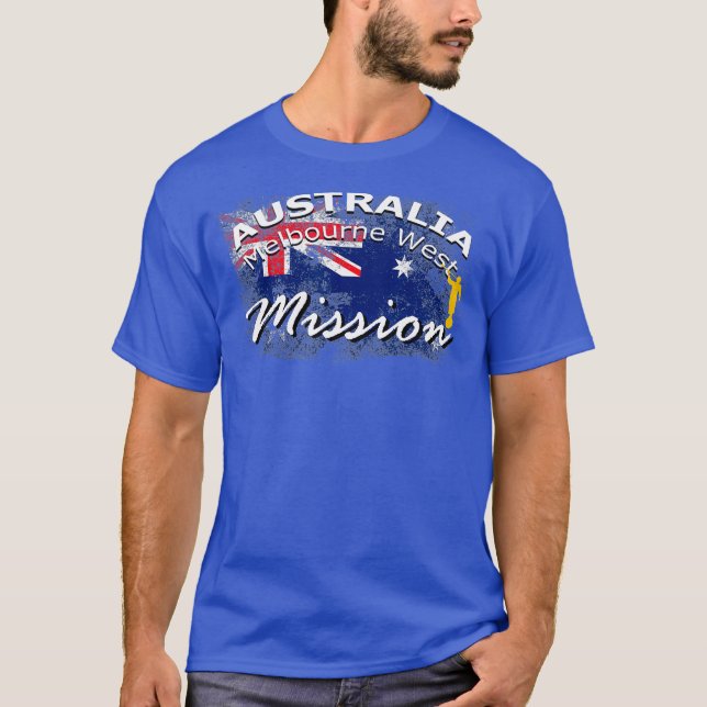 Australia Melbourne West Mormon LDS Mission Gift T-Shirt (Front)