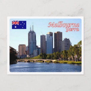 Australia - Melbourne - Yarra River - Postcard