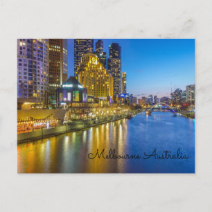 Australia Melbourne yarra river Postcard