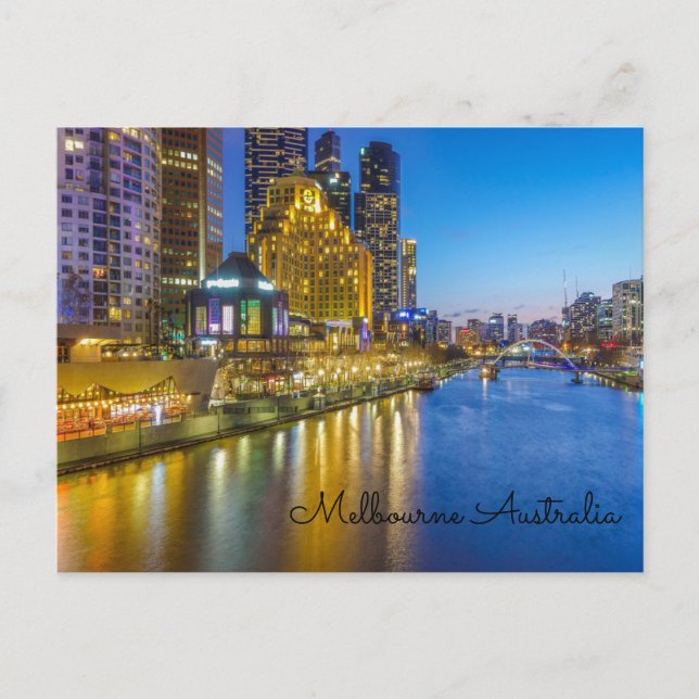 Australia Melbourne yarra river Postcard (Front)