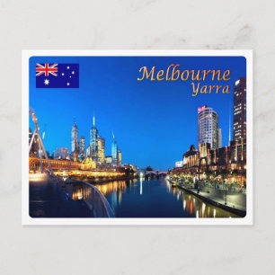 Australia - Melbourne - Yarra Twilght Postcard