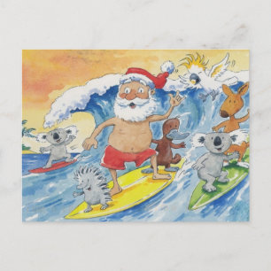 Australia Merry Christmas Holiday Postcard