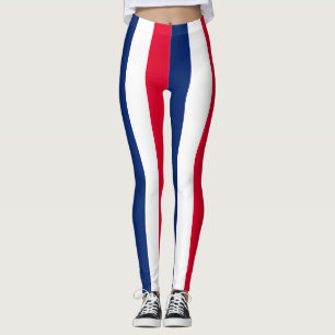 Australia National Flag Colours Vertical Striped Leggings