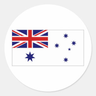 Australia Naval Ensign Classic Round Sticker