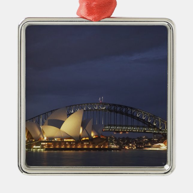 Australia, New South Wales, Sydney, Sydney Opera 3 Metal Tree Decoration (Front)