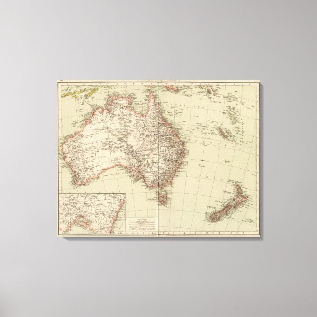 Australia, New Zealand Canvas Print (Front)