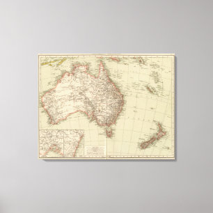 Australia, New Zealand Canvas Print