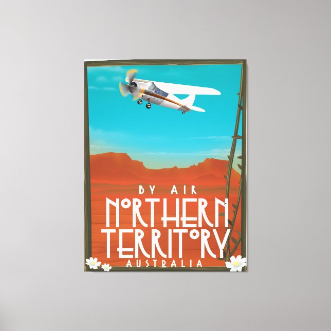 Australia Northern Territory Travel poster Canvas Print (Front)