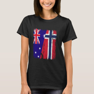 Australia Norway Half Flag Australian Norwegian An T-Shirt