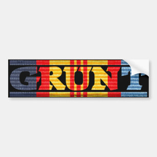 Australia-NZ Vietnam Medal GRUNT Bumper Sticker