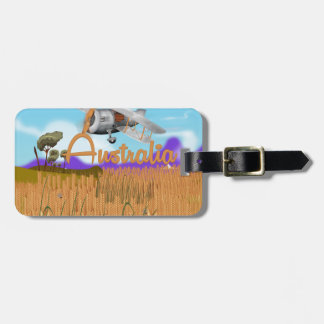Australia Outback Vintage Poster Luggage Tag