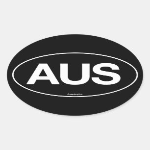 Australia Oval Sticker
