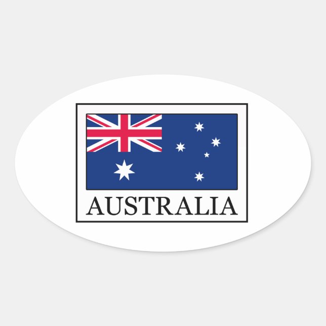 Australia Oval Sticker (Front)