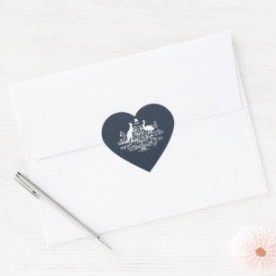 Australia Passport Heart Sticker