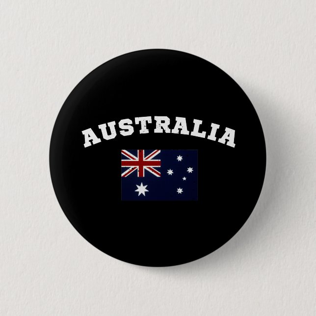 Australia Patriotic 6 Cm Round Badge (Front)