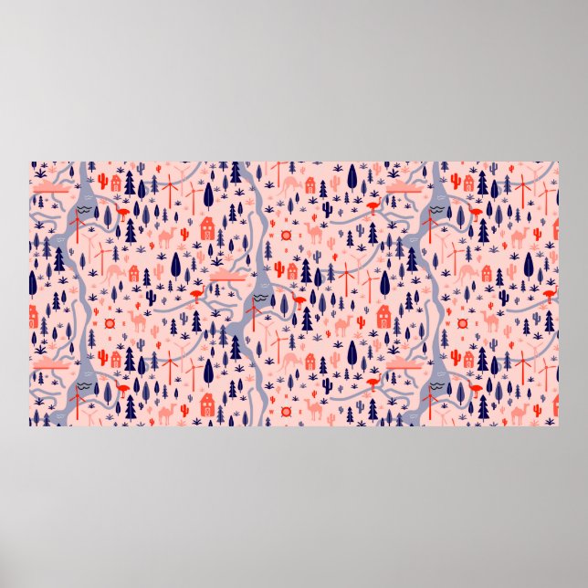 Australia pattern seamless design. Decoration text (Front)