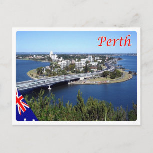 Australia - Perth - Skyline - Postcard