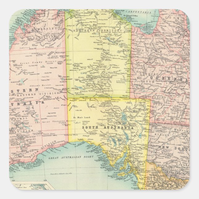 Australia political square sticker (Front)