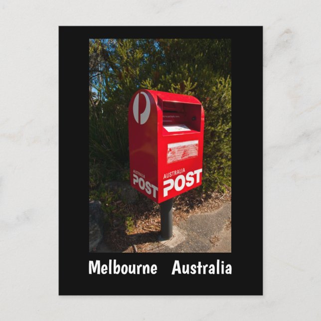 Australia Post Box Postcard Melbourne (Front)