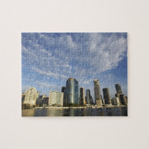 Australia, Queensland, Brisbane, Skyscrapers and Jigsaw Puzzle