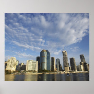 Australia, Queensland, Brisbane, Skyscrapers and Poster