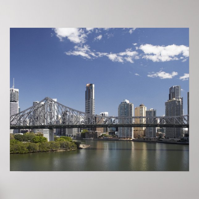 Australia, Queensland, Brisbane, Story Bridge, Poster (Front)
