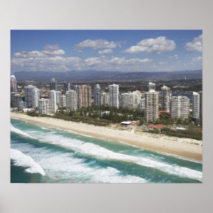 Australia, Queensland, Gold Coast, Main Beach - Poster