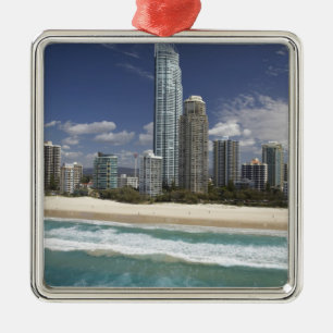 Australia, Queensland, Gold Coast, Surfers Metal Tree Decoration