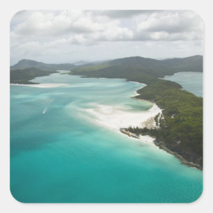 Australia, Queensland, Whitsunday Coast, 2 Square Sticker