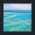 Australia, Queensland, Whitsunday Coast, Great 3 Magnet<br><div class="desc">Australia,  Queensland,  Whitsunday Coast,  Great Barrier Reef Aerial of the Great Barrier Reef by the Whitsunday Coast with its 'River' � Walter Bibikow / DanitaDelimont.com</div>