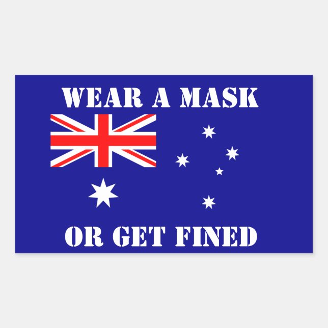 AUSTRALIA RECTANGULAR STICKER (Front)