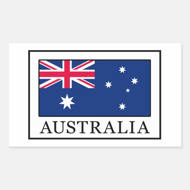 Australia Rectangular Sticker (Front)