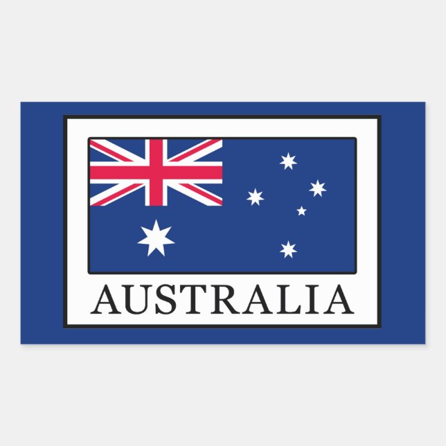 Australia Rectangular Sticker (Front)