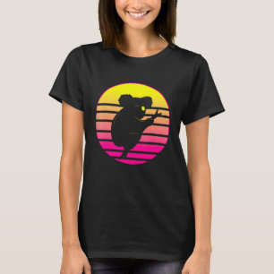 Australia Retro Koala Bear Silhouette Sunset T-Shirt