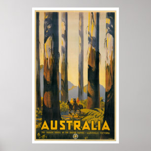 Australia Retro Travel Poster