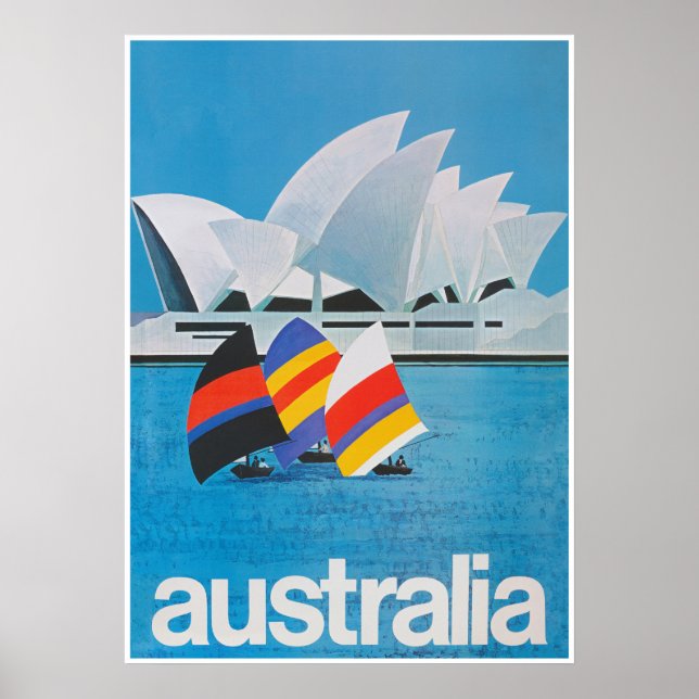 Australia Retro Vintage Travel Poster (Front)